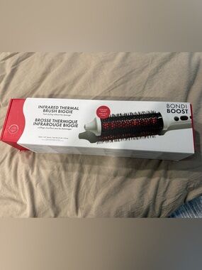 BondiBoost Infrared Thermal Brush Biggie - Black with Red Accent